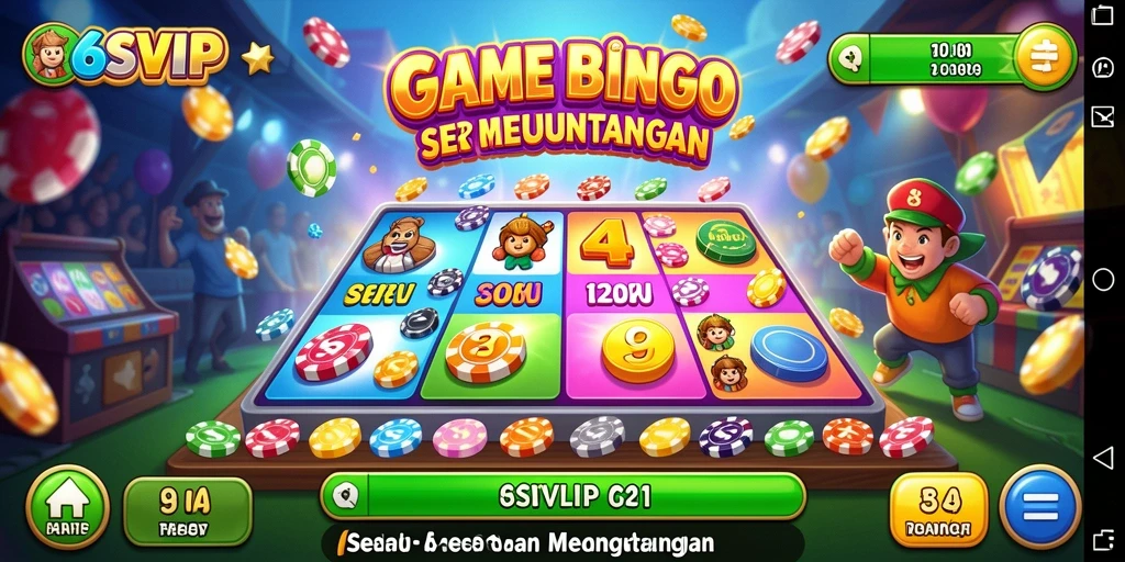 Tampilan gameplay Bingo yang menarik di 6SVIP.