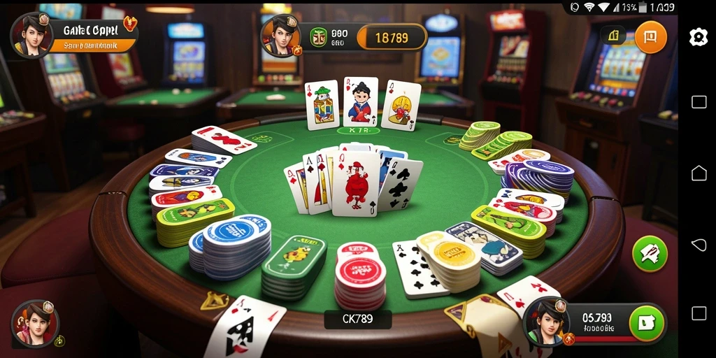 Screenshot gameplay CK789 yang menampilkan momen seru permainan Gaple.