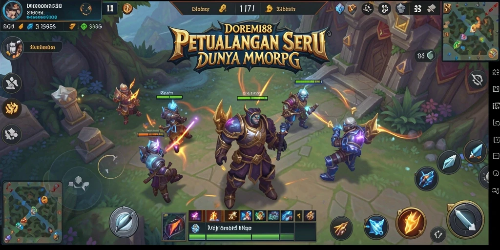 Screenshot gameplay DOREMI88 menunjukkan aksi seru di dunia MMORPG.