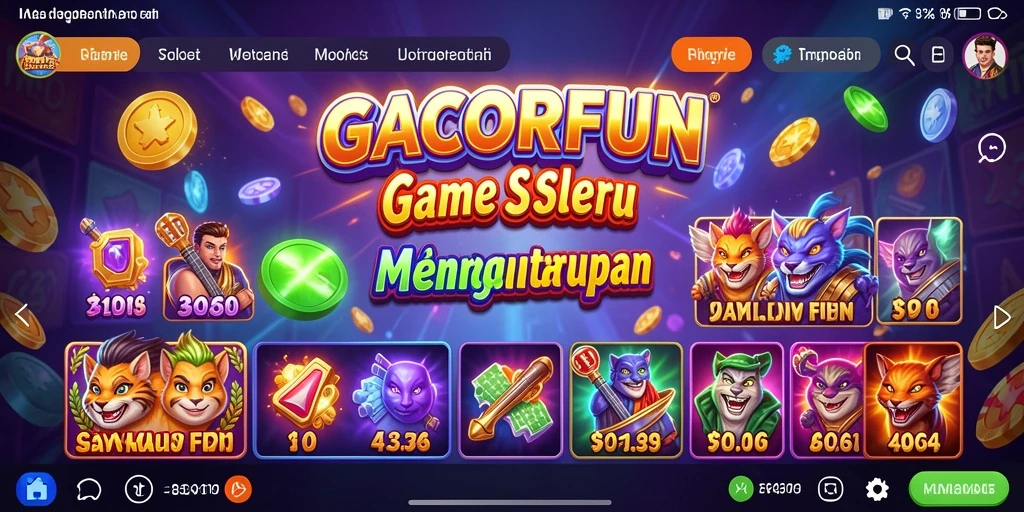 Screenshot permainan GACORFUN yang menampilkan aksi Slot yang seru.