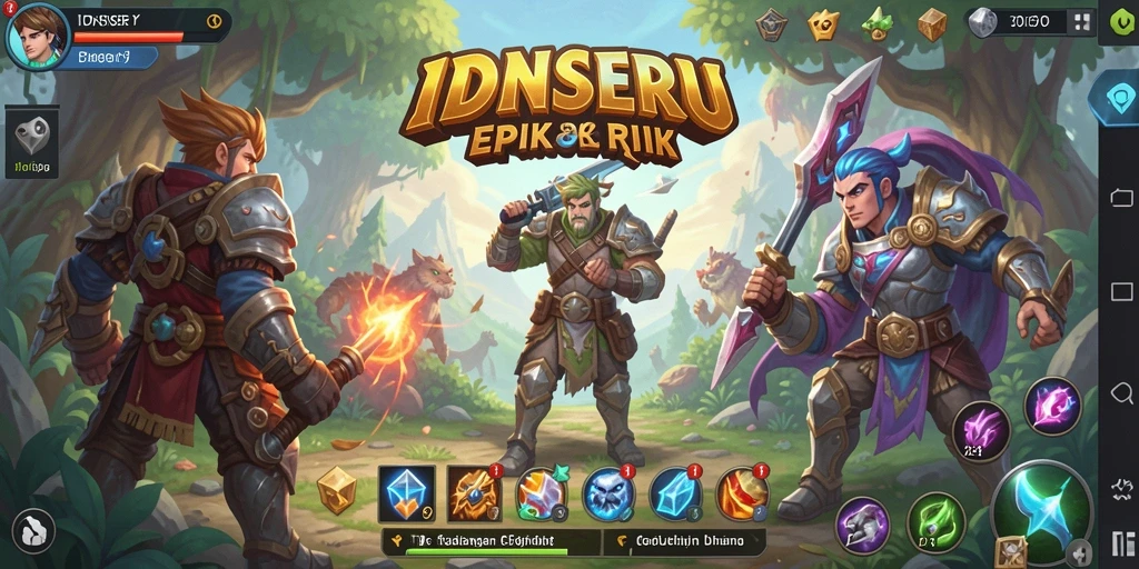 Tampilan menarik dari gameplay RPG IDNSERU yang mengasyikkan.