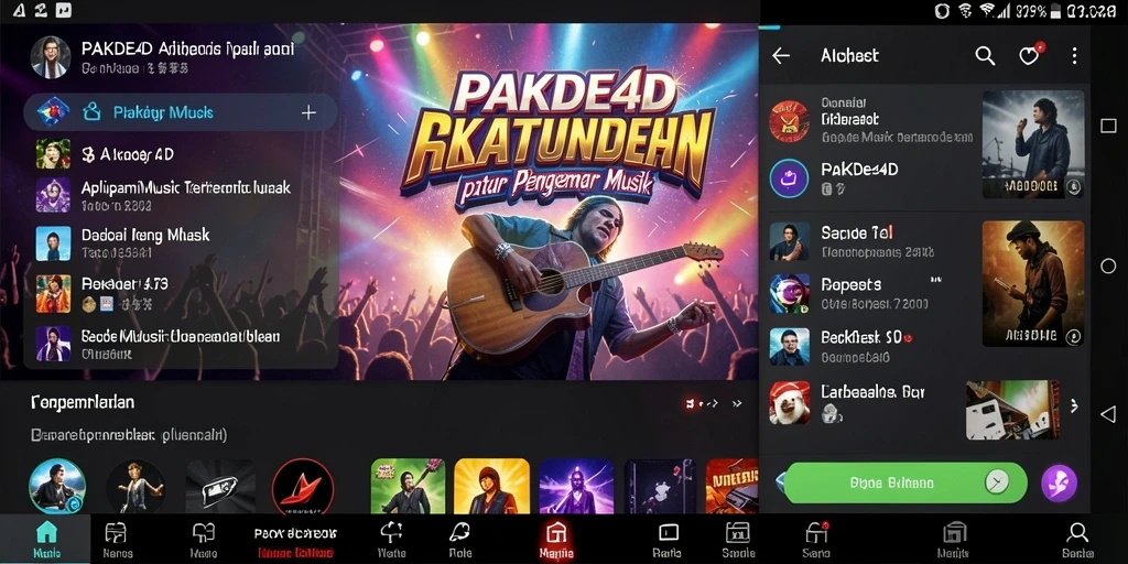 Gameplay menarik di PAKDE4D dengan berbagai genre musik.