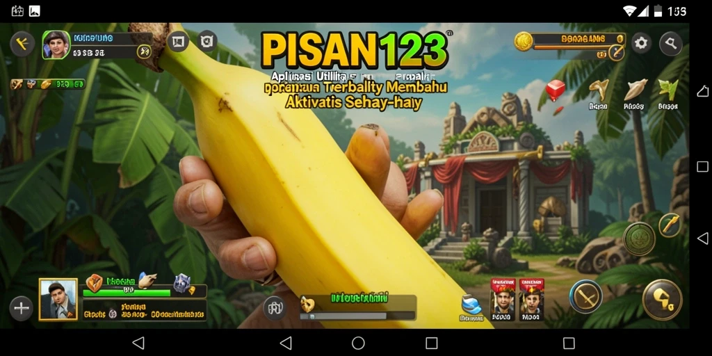 Tampilan antarmuka PISANG123 yang bersih dan menarik.
