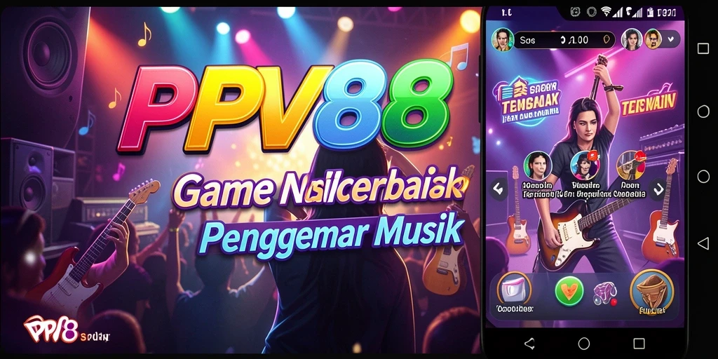 Tampilan gameplay PPV88 dengan suasana musik yang menggembirakan.