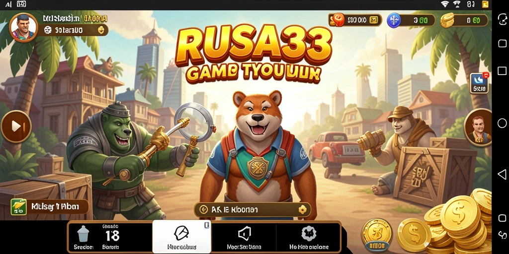 Tampilan utama gameplay RUSA33 yang menantang dan menyenangkan.