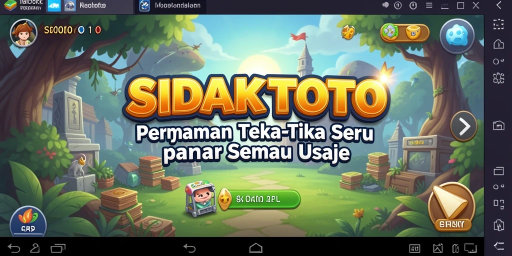 Tampilan gameplay SIDAKTOTO yang penuh warna dan menarik.