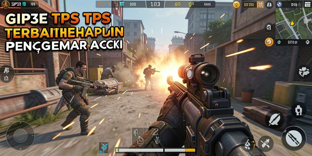 Tangkapan layar SIP33 menunjukkan aksi intens dalam gameplay TPS.