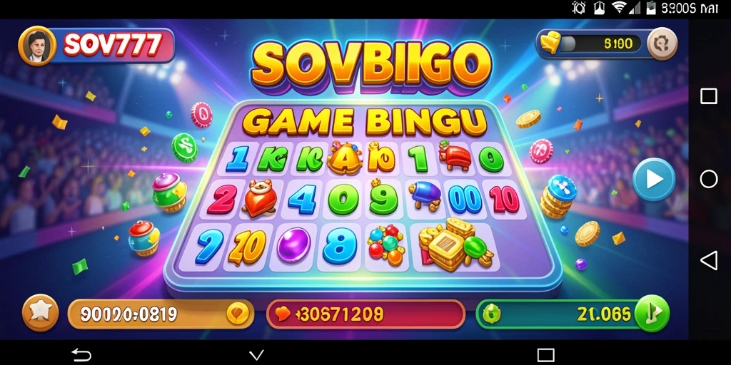 Screenshot gameplay SOV777 yang menunjukkan keseruan permainan Bingo.