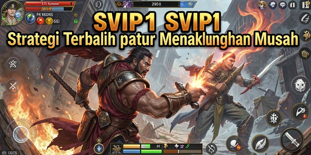 Screenshot gameplay SVIP1 menampilkan aksi pertempuran strategi yang intens.