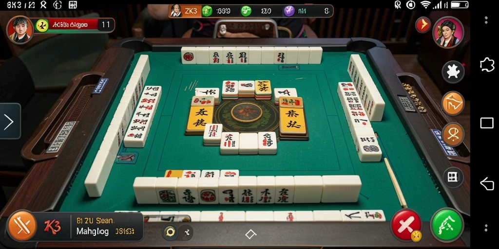 Tampilan gameplay seru ZK3 yang menarik dan menantang dalam permainan Mahjong.